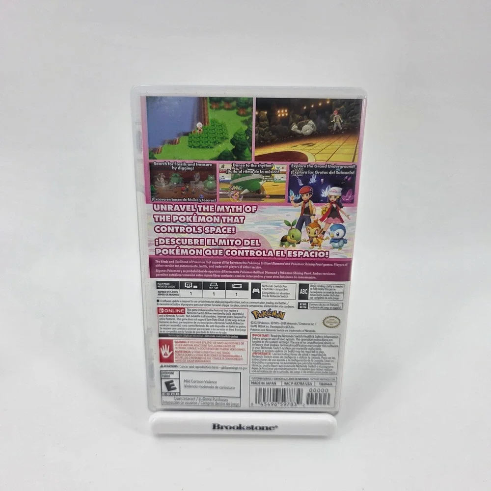 Pokemon Shining Pearl Nintendo Switch Game Physical Cartridge with Case 2021